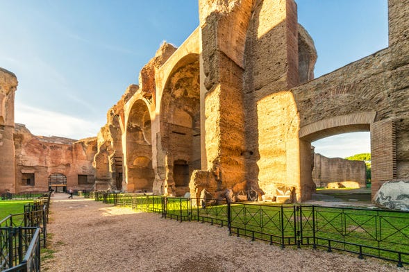 Visita guiada pelas termas de Caracalla