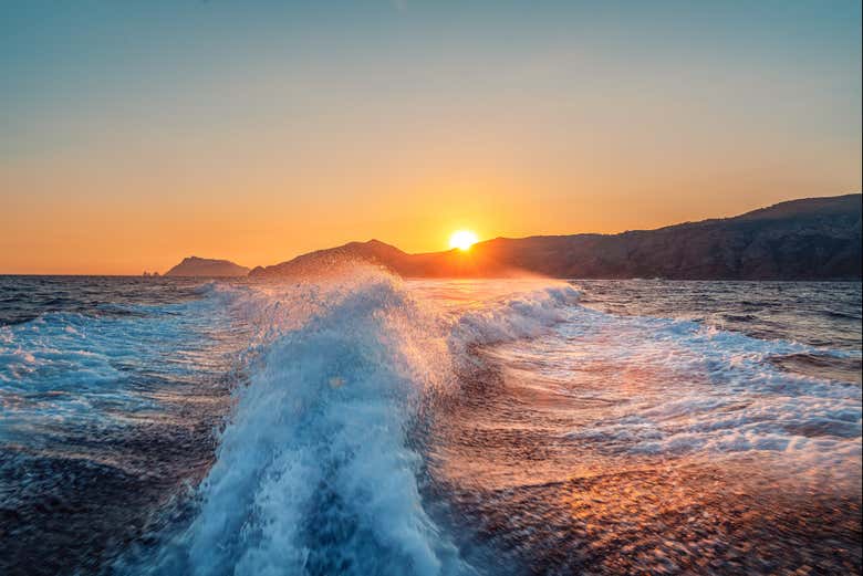 Pôr do sol no mar