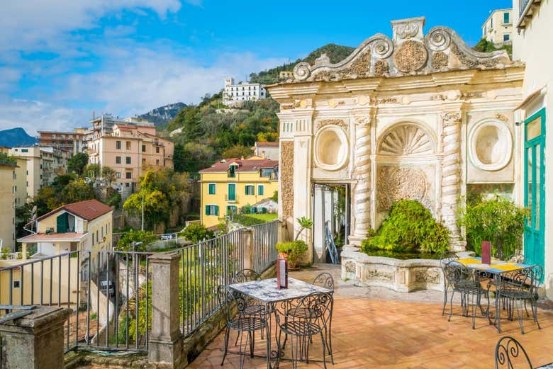 Vue depuis le Jardin de la Minerve