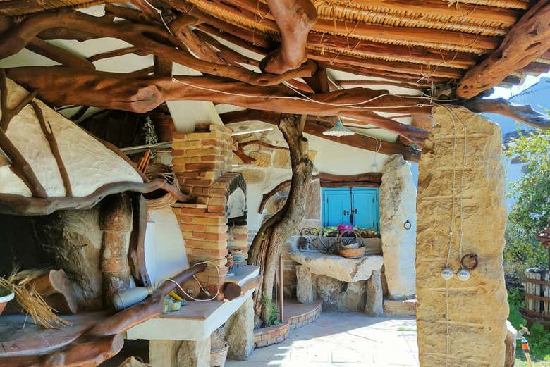 Exterior of a typical house in San Giovanni Suergiu