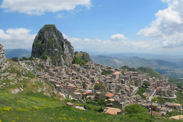 Vista panoramica di Caltabellotta