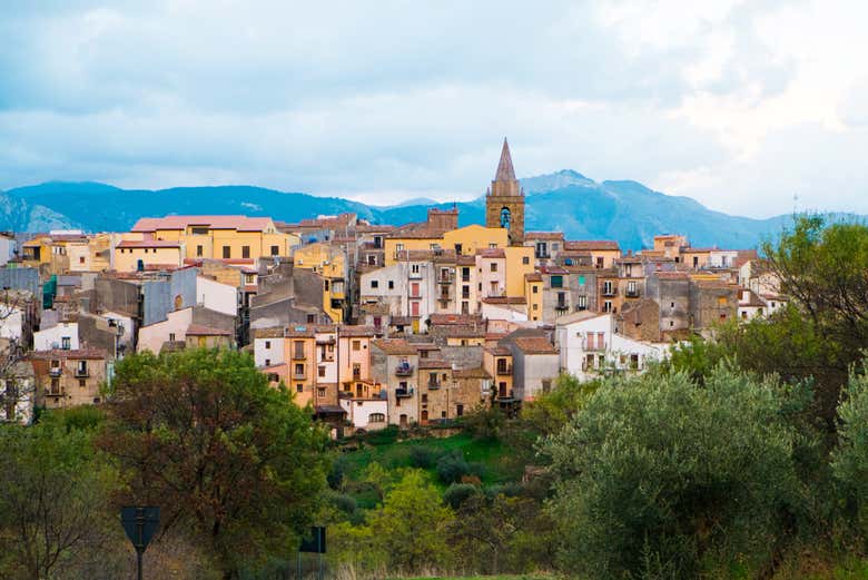 Vista panoramica di Castelbuono