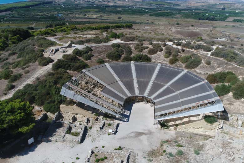 Reconstruction du théâtre d'Héracléa Minoa
