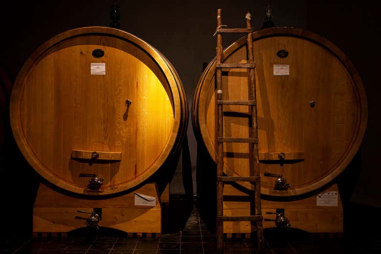 Visiting one of Montalcino's wineries