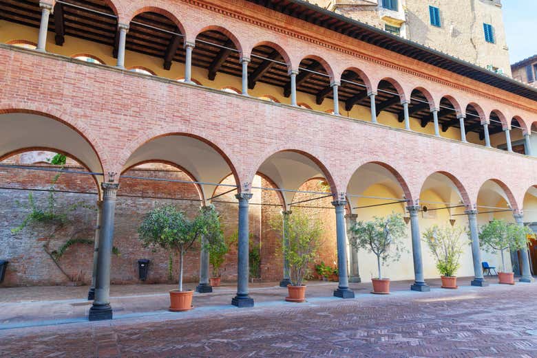 Interior do Santuário de Santa Catarina em Siena