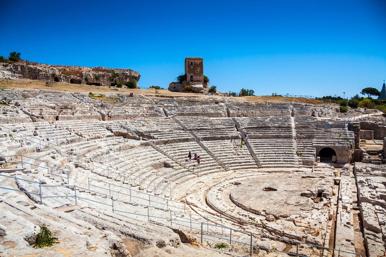 Ancient Greek theatre - one of the biggest in the world!