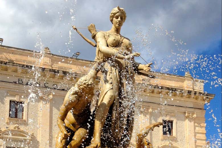 Dettaglio della Fontana di Diana