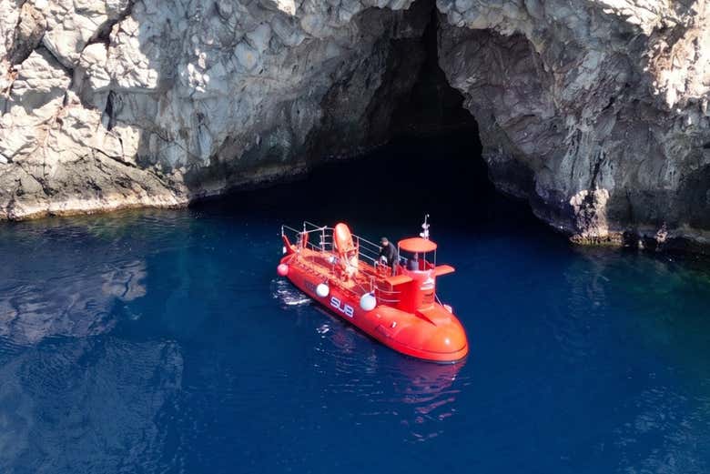 Entrando a una gruta