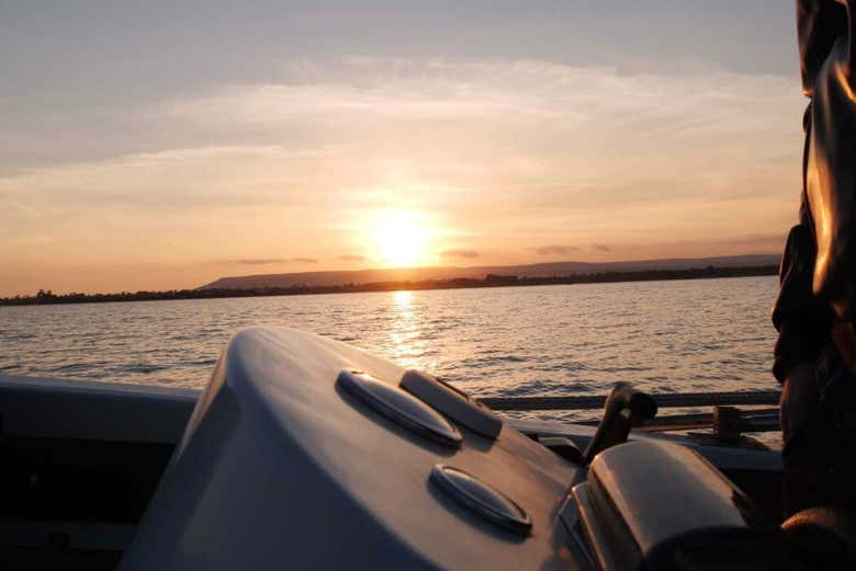 Vistas del atardecer en Ortigia