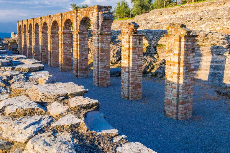 Un dettaglio delle Grotte di Catullo