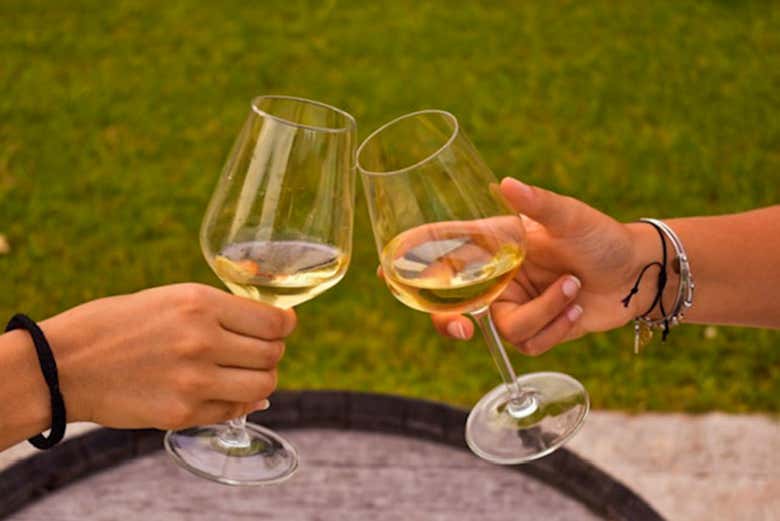 Trinquez avec du vin Lugana