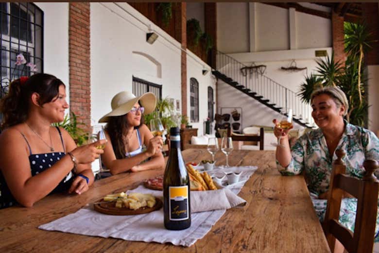 Salle intérieure de la bodega Corte Anna