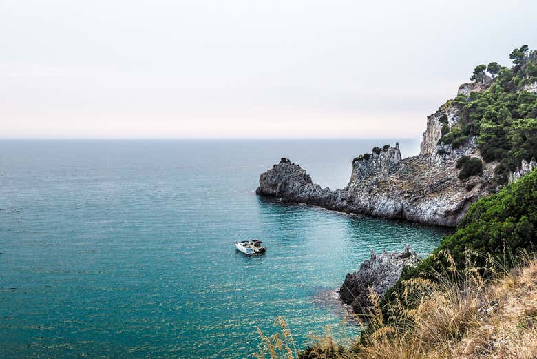 Vue sur la côte d'Amalfi