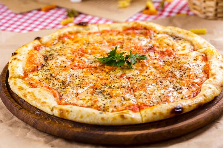 Deliciosa pizza margarita