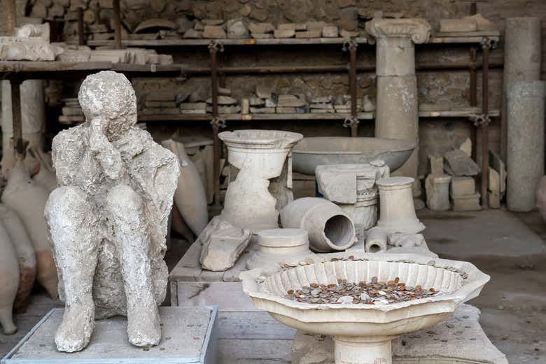 Archaeological remains in Pompeii