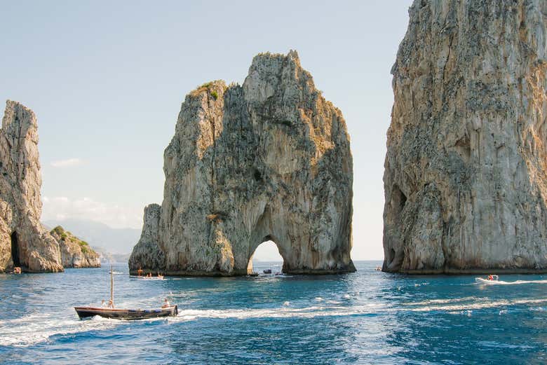 The famous Faraglioni rocks