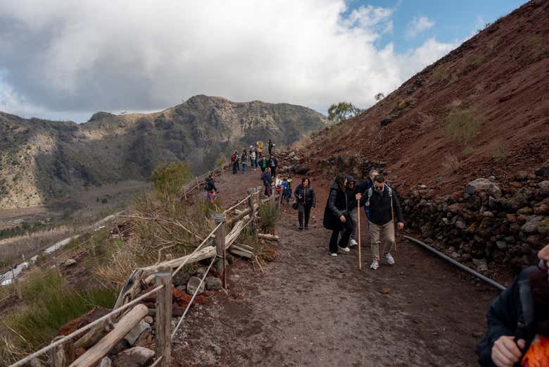 Subiendo hasta la cima del Vesubio