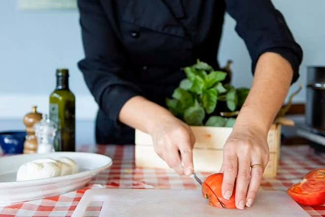 Ingredientes para a salada caprese