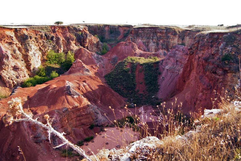 Landscapes of the bauxite mines of Apulia