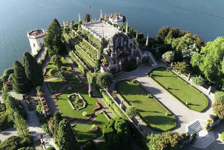 Vista aerea di Isola Bella