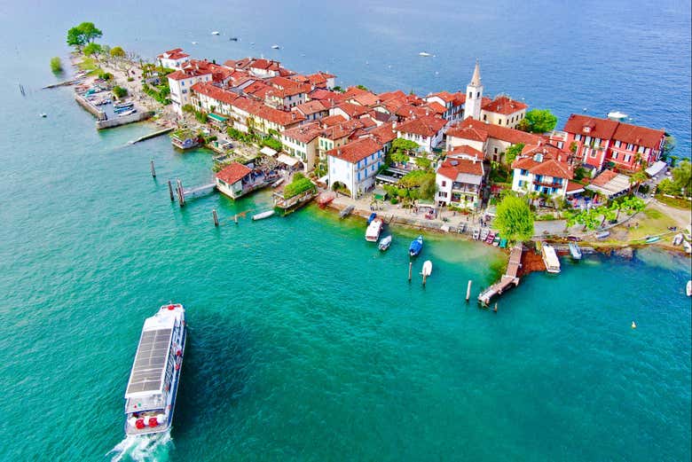 Vista aerea dell'Isola dei Pescatori