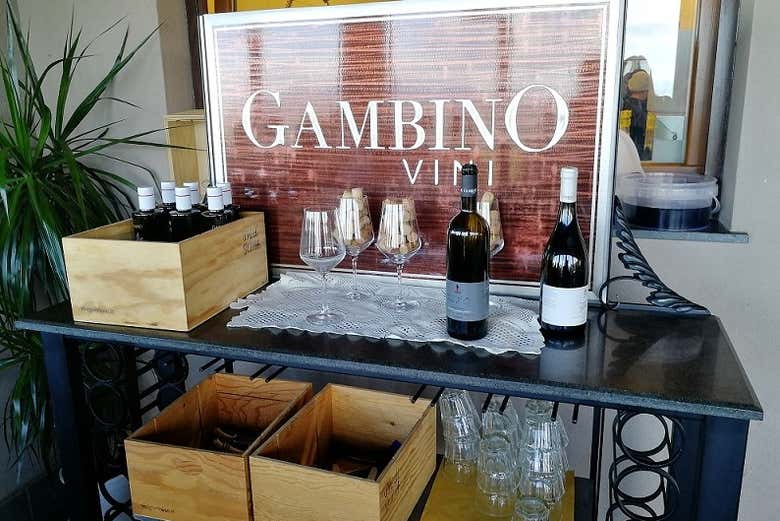 Entrada da vinícola Gambino