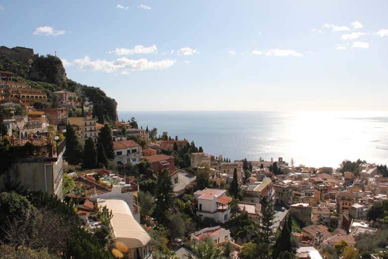 Vue panoramique de Taormine