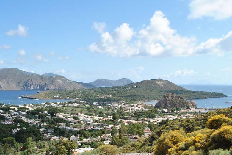 Preciosas vistas del archipiélago de las islas Eolias