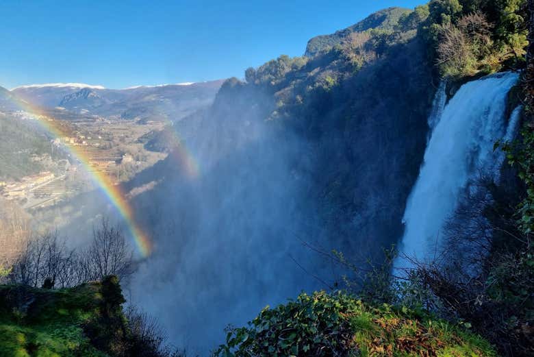 Panorama della cascata delle marmore