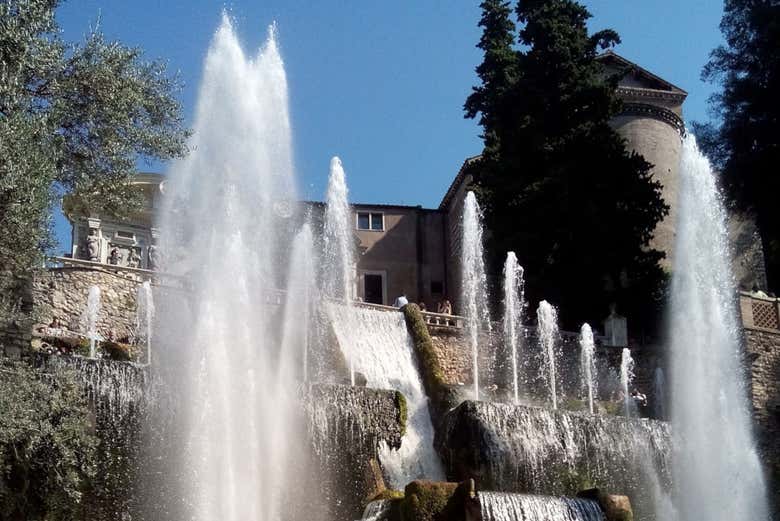 Una delle fontane di Villa d'Este