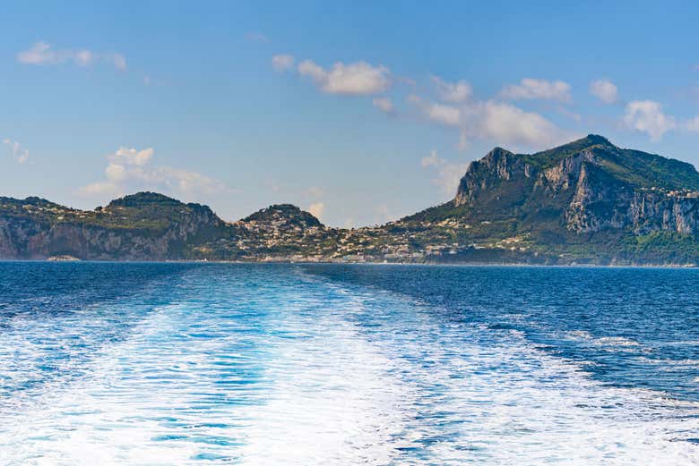 Heading to the island of Capri