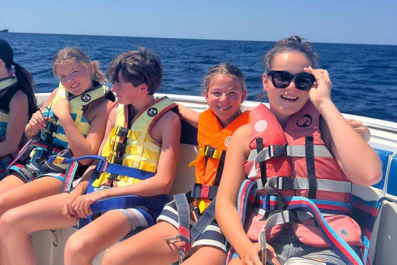 Pronti per l'attività di parasailing 