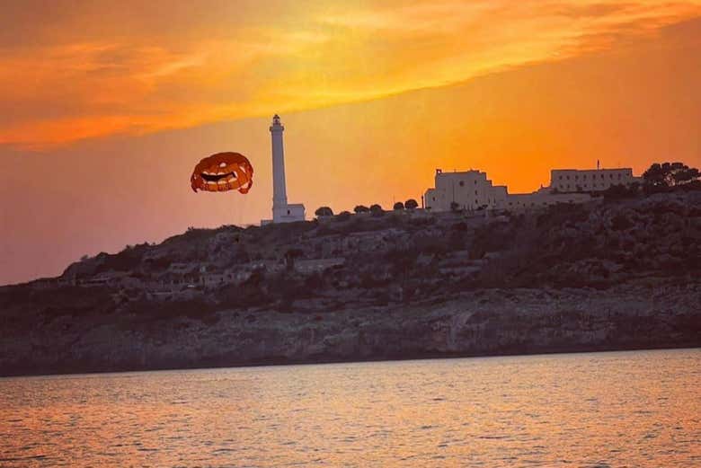 La costa di Torre Vado al tramonto