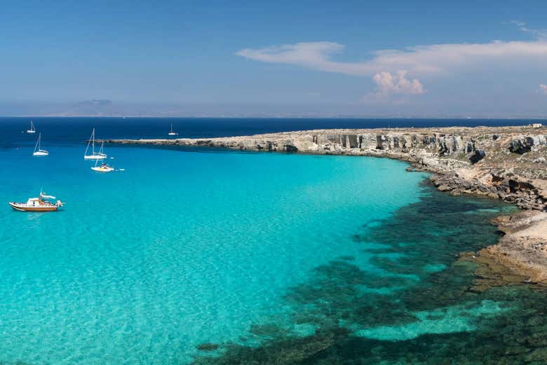 Cala Rossa em Favignana