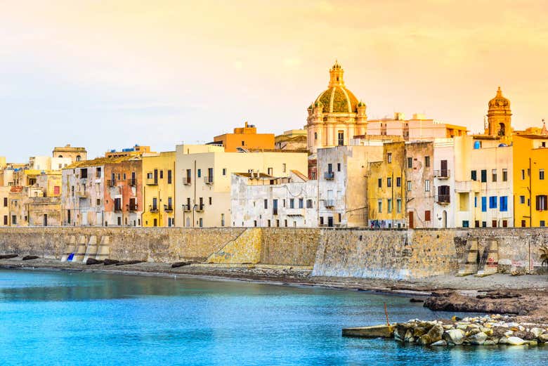 Panorámica del puerto de Trapani