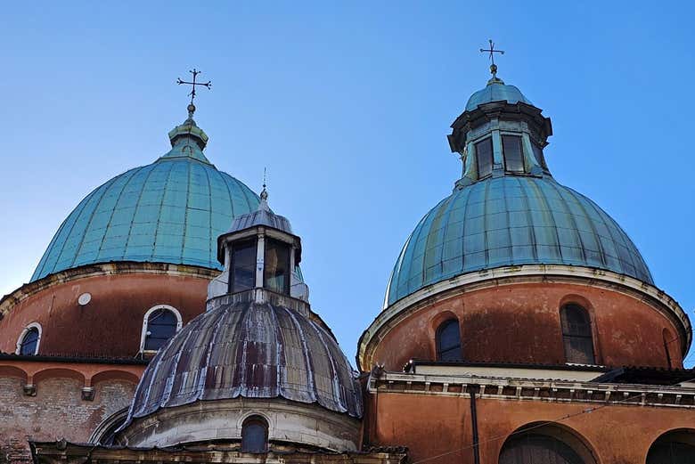 Detalles de las cúpulas de la catedral