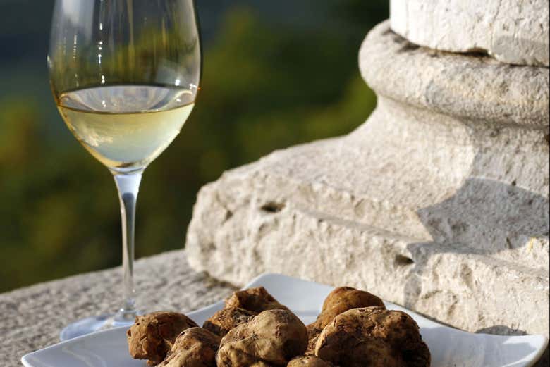 Dégustation de vins et de truffes