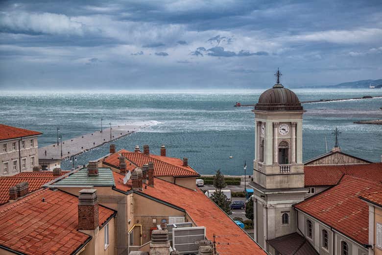 Trieste vista dall'alto