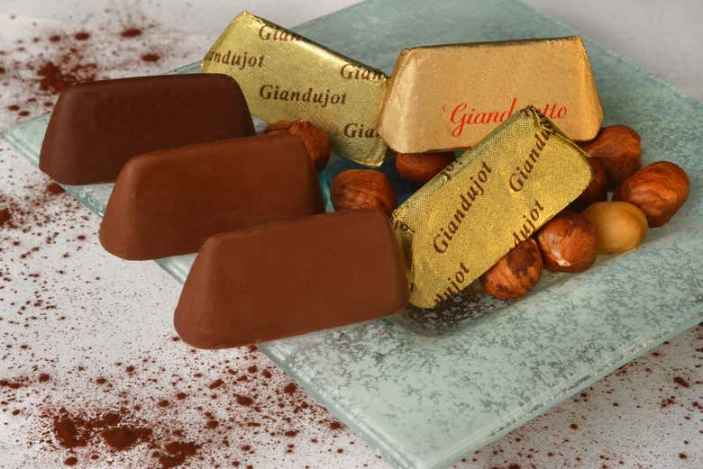 Varios tipos de Gianduiotti