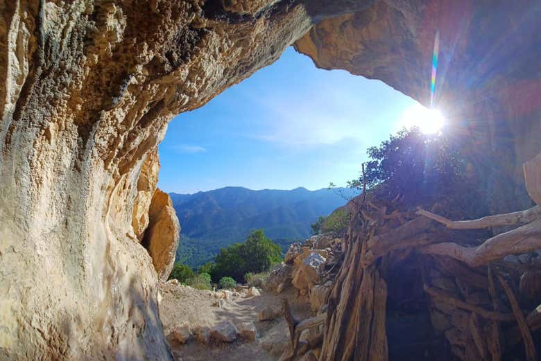 Vista dall'interno della Gola di Gorropu