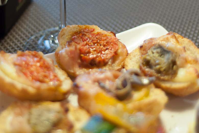 Tasting typical Venetian appetizers