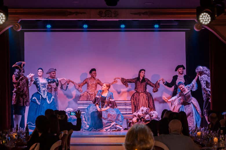 Escena del espectáculo de Carnaval en Avanspettacolo