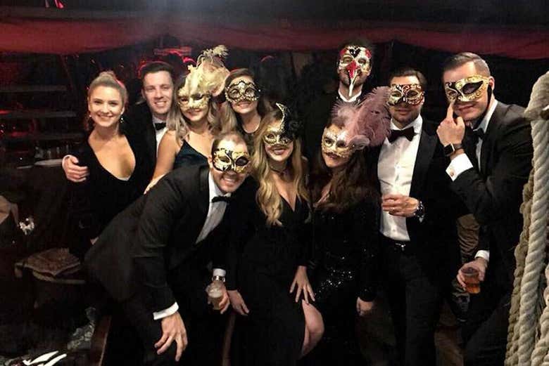 Photo de groupe dans le galion vénitien