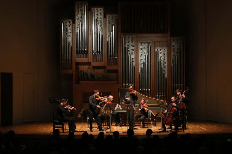 Musiciens pendant le concert