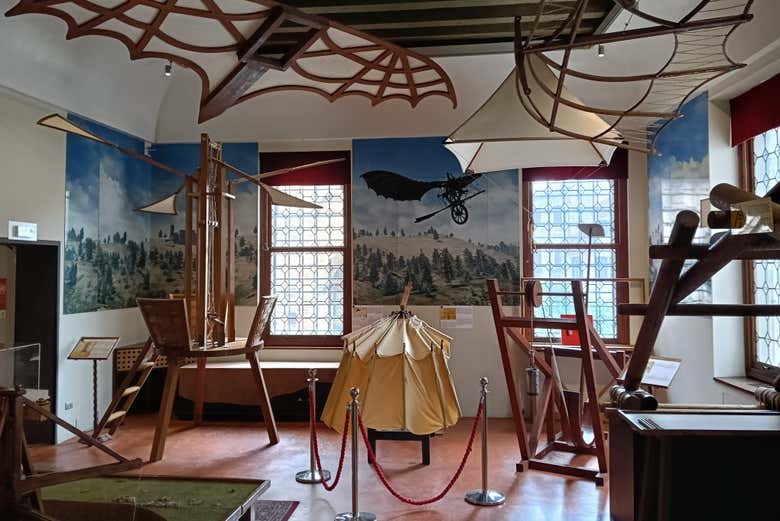 One of the main rooms of the Leonardo Da Vinci museum's