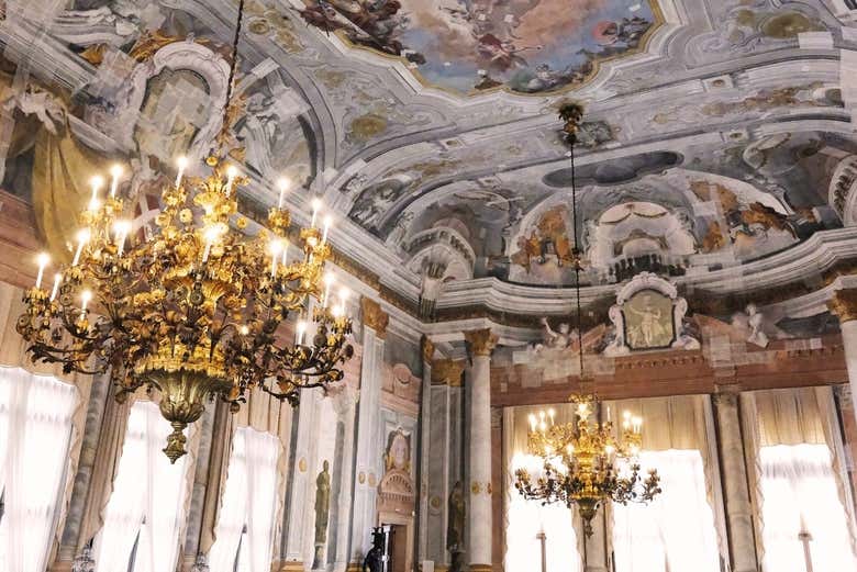 Interior del palacio Ca' Rezzonico