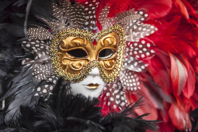 Masque utilisé lors du carnaval de Venise