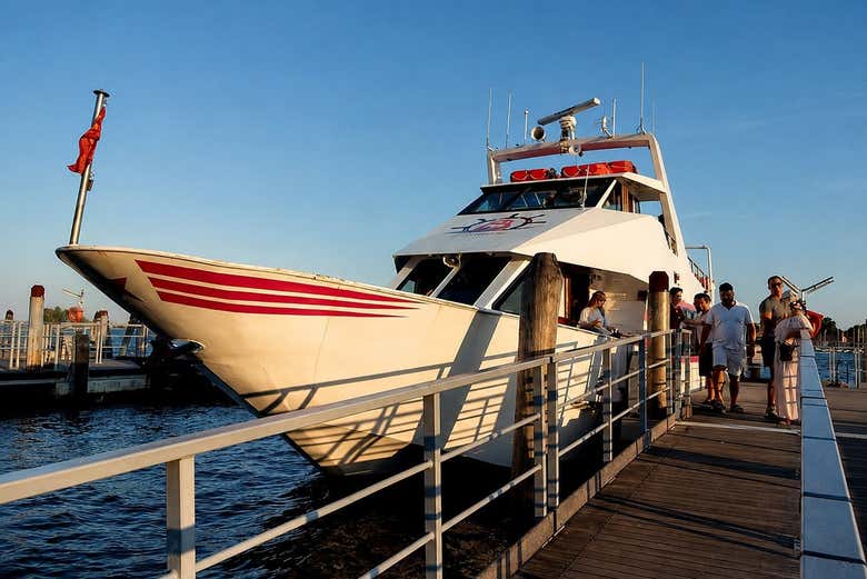 El barco en el que navegaremos por Venecia