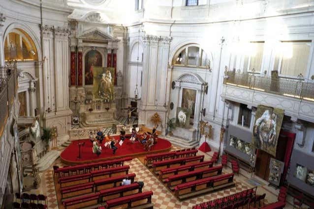 Interior of the church