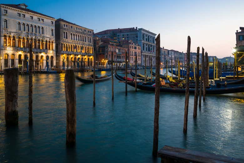 The Grand Canal at sunset